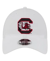 New Era Men's White South Carolina Gamecocks Active Ripstop 9TWENTY Adjustable Hat