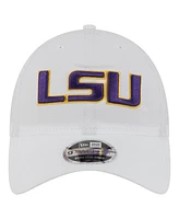 New Era Men's White Lsu Tigers Active Ripstop 9TWENTY Adjustable Hat