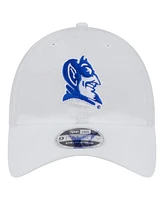 New Era Men's White Duke Blue Devils Active Ripstop 9TWENTY Adjustable Hat