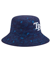 New Era Men's Navy Tampa Bay Rays 2025 Spring Training All Over Print Bucket Hat