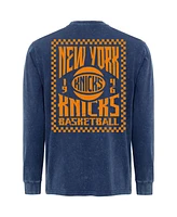 Sportiqe Men's Blue New York Knicks Bono Long Sleeve T-Shirt