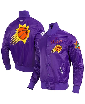 Pro Standard Men's Purple Phoenix Suns 2024/25 City Edition Chenille Satin Full-Snap Jacket