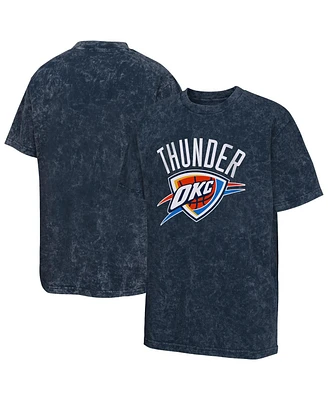 Outerstuff Big Boys and Girls Navy Oklahoma City Thunder Rugged Defense T-Shirt