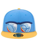 New Era Men's Blue/Yellow Jersey Shore BlueClaws Authentic Collection 59FIFTY Fitted Hat