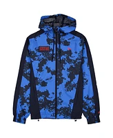 New Era Men's Blue Red Bull Racing Lightweight Full-Zip Hooded Windbreaker Jacket