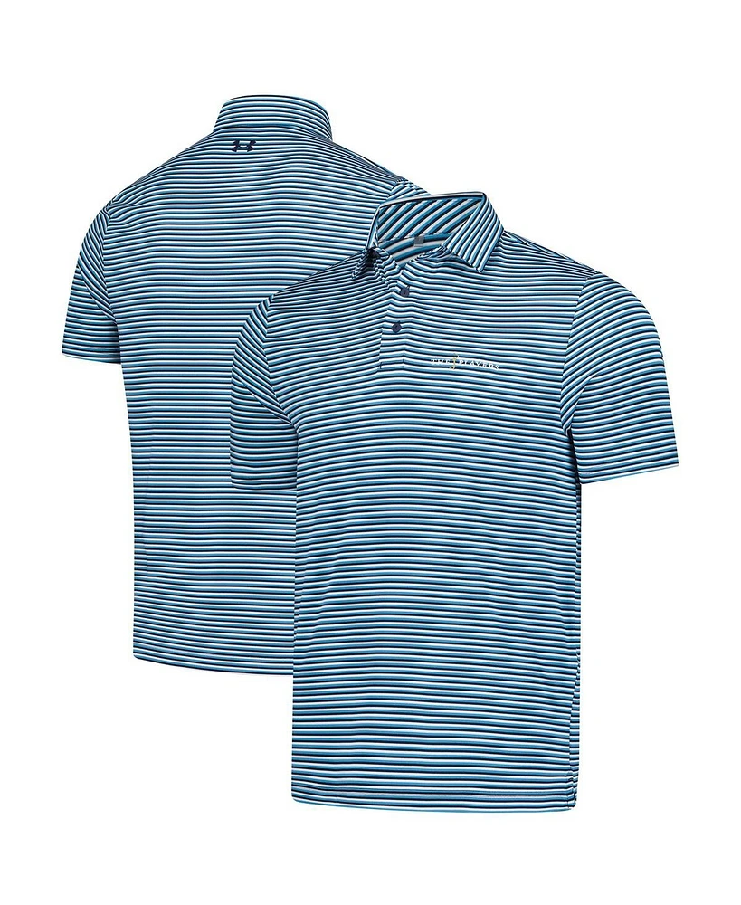 Under Armour Men's Blue the Players Drive Groove Stripe Polo Shirt