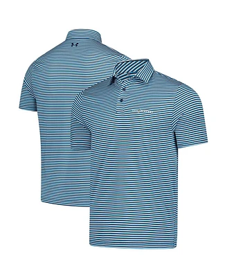 Under Armour Men's Blue the Players Drive Groove Stripe Polo Shirt