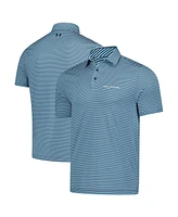 Under Armour Men's Blue the Players Drive Groove Stripe Polo Shirt