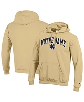 Champion Men's Gold Notre Dame Fighting Irish Arched Logo Fleece Pullover Hoodie