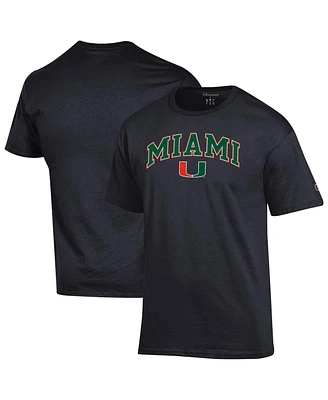 Champion Men's Miami Hurricanes Arched Logo T-Shirt