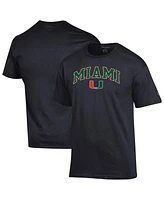 Champion Men's Miami Hurricanes Arched Logo T-Shirt