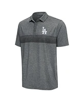 Antigua Men's Pewter Los Angeles Dodgers Dashing Polo Shirt