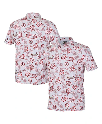 Reyn Spooner Men's White St. Louis Cardinals Cooperstown Collection Performance Polo Shirt