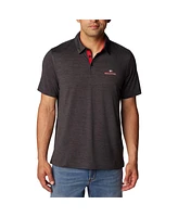 Columbia Men's Heather Black Georgia Bulldogs Tech Trail Omni-Wick Polo Shirt