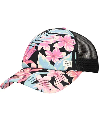 Billabong Women's Black Heritage Mashup Trucker Snapback Hat