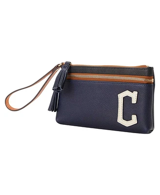 Dooney & Bourke Cleveland Guardians Infield Double-Zip Wristlet