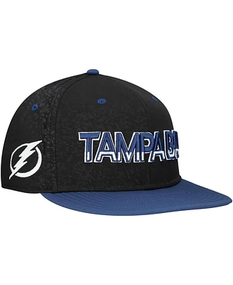Fanatics Men's Black Tampa Bay Lightning Alternate Logo Snapback Hat