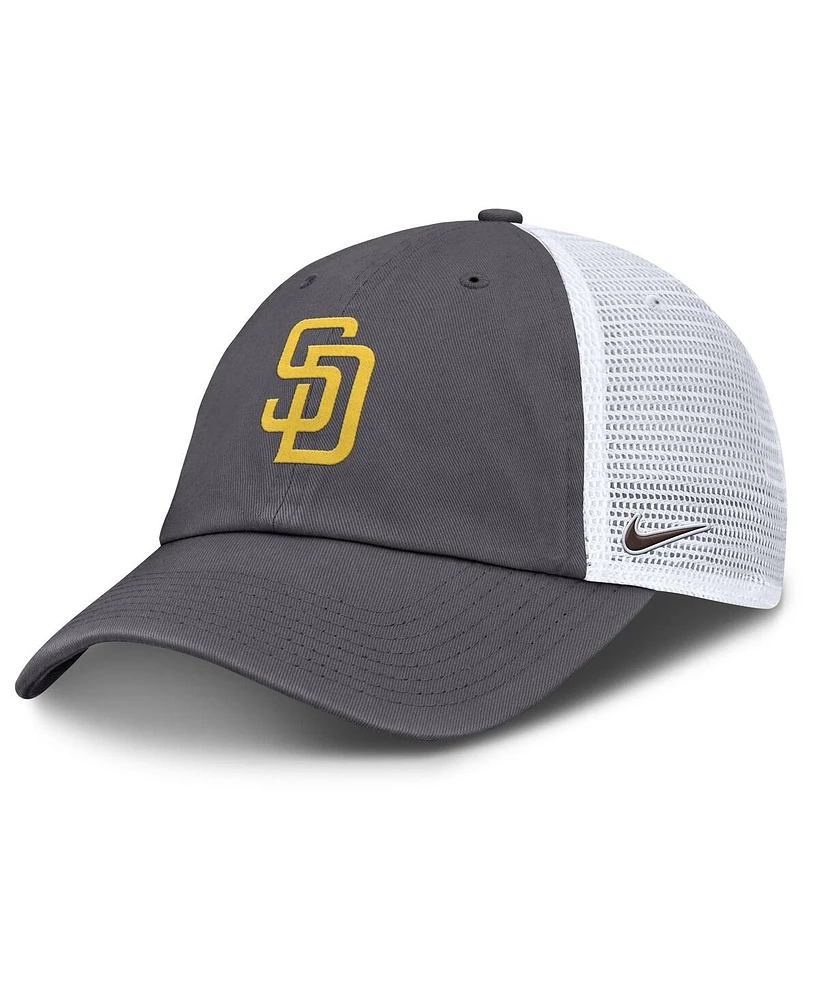 Nike Men's Gray San Diego Padres Adjustable Trucker Hat