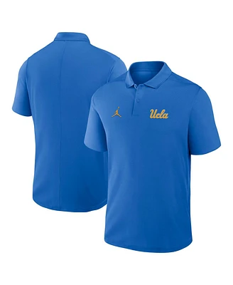 Jordan Men's Blue Ucla Bruins Primetime Victory Primary Logo Performance Polo Shirt