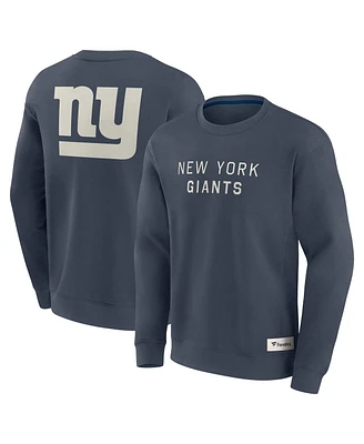 Fanatics Men's Navy New York Giants Elements Future Ground Lettering Pullover Sweatshirt