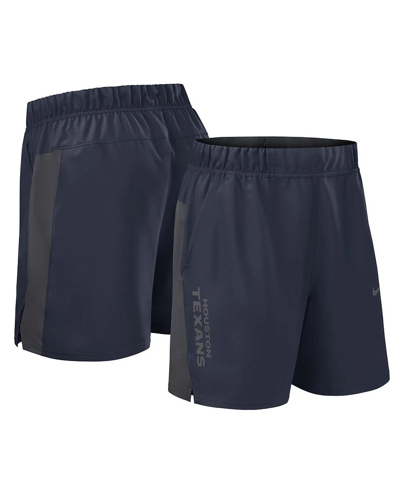 Nike Men's Navy Houston Texans Woven Victory Performance Shorts
