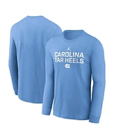 Jordan Men's Carolina Blue North Tar Heels 2025 Sideline Performance Long Sleeve T-Shirt