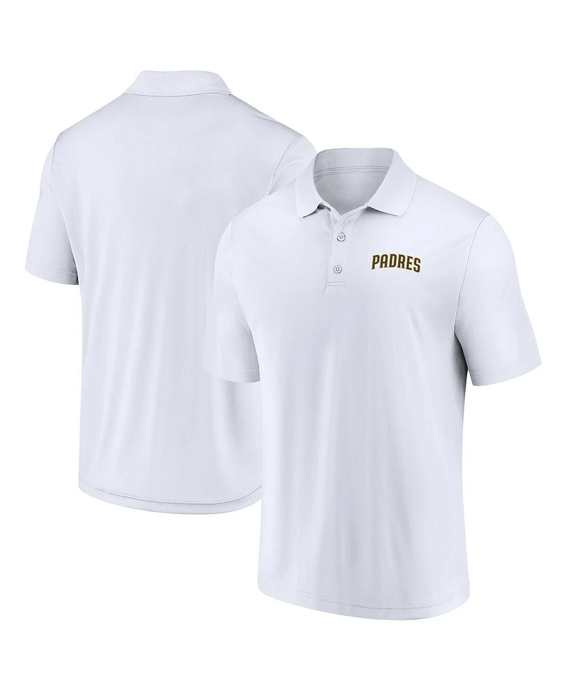 Fanatics Men's White San Diego Padres Component Polo Shirt