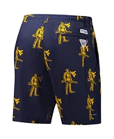 Columbia Men's Navy West Virginia Mountaineers Backcast Iii Printed Shorts