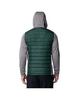 Columbia Men's Green/Gray Michigan State Spartans Out-Shield Hybrid Full-Zip Hoodie Jacket