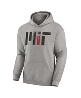 Fanatics Men's Heather Gray Mit Engineers Fleece Pullover Hoodie