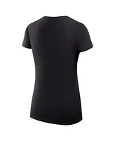 G-iii 4Her by Carl Banks Women's Black Boston Celtics Filigree Logo V-Neck Fitted T-Shirt