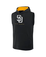 Fanatics Men's Black San Diego Padres Fire Speed Sleeveless Pullover Hoodie