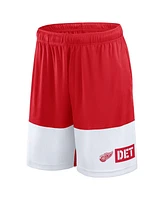 Logo Athletic Men's Red Detroit Wings Best of the Shorts