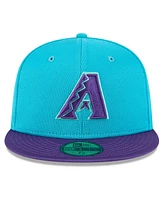 New Era Men's Teal/Purple Arizona Diamondbacks 2025 City Connect Batting Practice 59FIFTY Fitted Hat