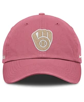 Nike Men's and Women's Pink Milwaukee Brewers Club Adjustable Hat