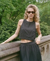 French Connection Women's Birdie Linen-Blend Midi Skirt