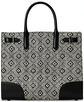 Lauren Ralph Lauren Woven Straw Medium Devyn Tote Bag