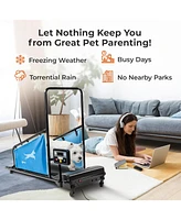 Lifepro PawRunner Compact Dog Treadmill – Indoor Pet Fitness Machine for Small & Medium Dogs up to 130 lbs – Durable Treadmill for Canin
