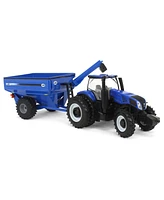 Ertl 1/32 New Holland Genesis T8.355 Tractor with J&M Grain Cart