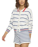 Central Park West Women's Nautical Stripe Polo
