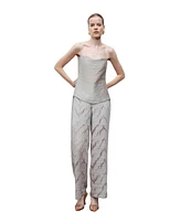 Nocturne Women's Slit Strappy Blouse