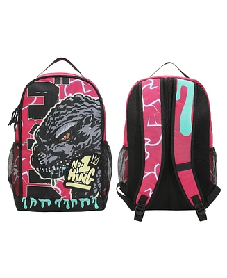 Godzilla Large Graphic 17.5” Pink Backpack