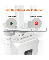 Bonsaii Quiet Cross-Cut Shredder, Ideal for Home Offices, Low-Noise Shredder, 6 Sheets at Once, Perfect for documents, Mail & Staples, 3.4-Gallon Wast