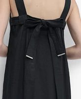 Dkny Women's Bow-Back Sleeveless A-Line Dress