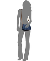 Patricia Nash Bacoli Small Denim Crossbody Bag