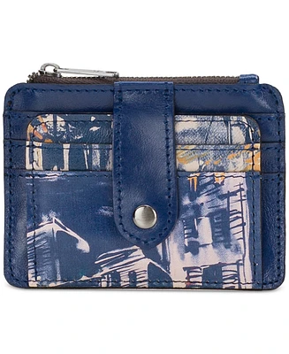 Patricia Nash Cassis Id Small Printed Leather Wallet