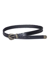 Frye Women's Leather Laced Buckle Belt