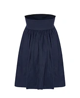 Labeca London Us Women's Mykonos Linen Strapless Dress