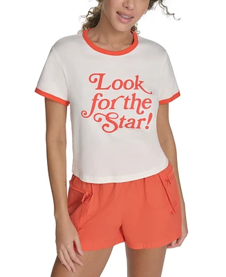 Starter Women's Cotton Look for The Star Graphic T-Shirt
