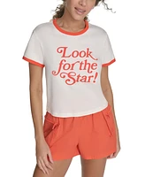 Starter Women's Cotton Look for The Star Graphic T-Shirt